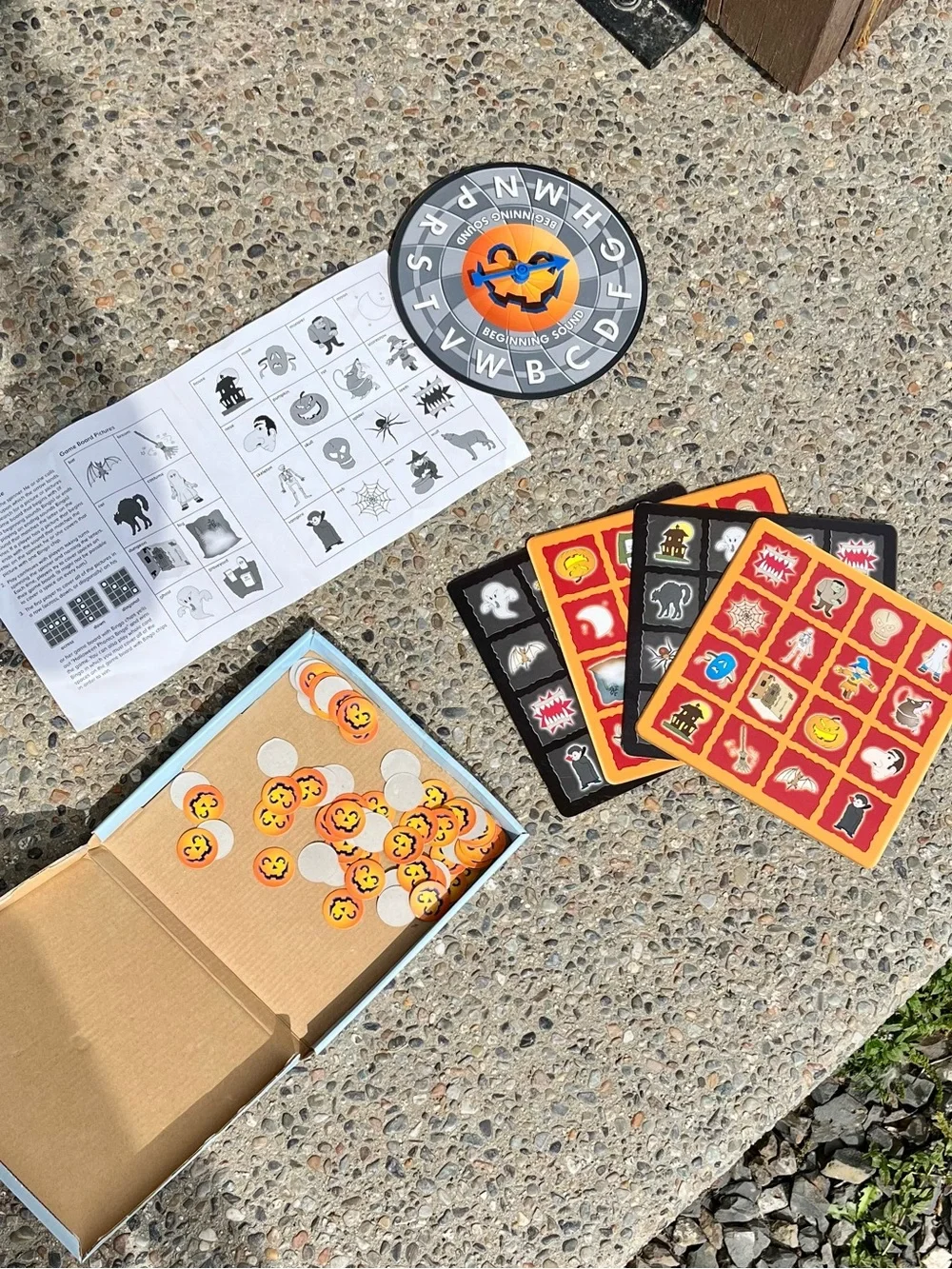Halloween Crafts and Phonics Bingo for Kids Party Activities Leisure Fall Autumn
